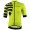 Stripes Jersey Radtrikot kurzarm gelbgrün