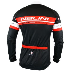 Übergröße TAROLONG Radtrikot langarm schwarz/rot