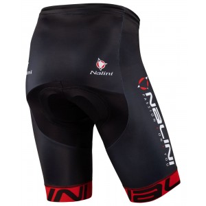 Radsport-Set (Radtrikot BORGO B+Radhose VILLAGGIO B) schwarz/rot