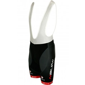 Übergröße ZUBENE1 Trägerhose kurz schwarz/rot Übergröße ZUBENE1 Trägerhose kurz schwarz/rot