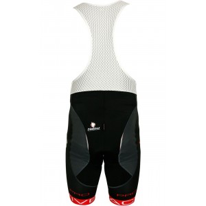 Übergröße ZUBENE1 Trägerhose kurz schwarz/rot Übergröße ZUBENE1 Trägerhose kurz schwarz/rot