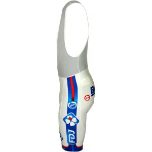 Trägerhose weiß-FRANCAISE DES JEUX (FDJ)-BIG MAT 2012 Radsport-Profi-Team