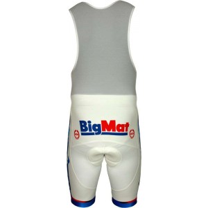 Trägerhose weiß-FRANCAISE DES JEUX (FDJ)-BIG MAT 2012 Radsport-Profi-Team