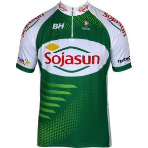 SOJASUN 2013 Radsport-Profi-Team-Kurzarmtrikot mit kurzem Reißverschluss