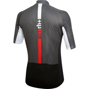 ATTACK Radtrikot kurzarm schwarz/weiß