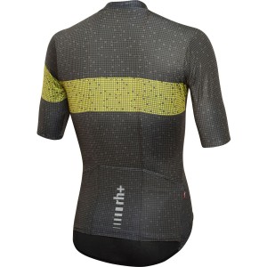 Pixel Super Light Radtrikot kurzarm grau/neongelb