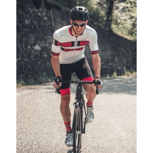 Snake Radtrikot kurzarm weiß