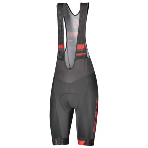 RC TEAM Trägerhose kurz grau/rot