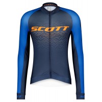 RC PRO Radtrikot langarm blau/orange