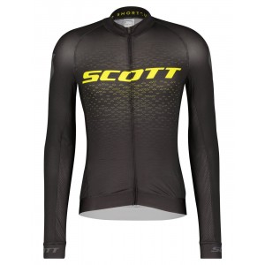 RC PRO Radtrikot langarm schwarz/gelb