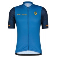 RC TEAM 10 Radtrikot kurzarm blau/orange