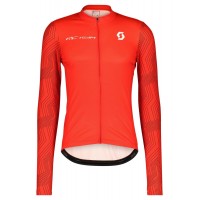 RC TEAM 10 Radtrikot langarm rot/weiß