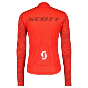 RC TEAM 10 Radtrikot langarm rot/weiß