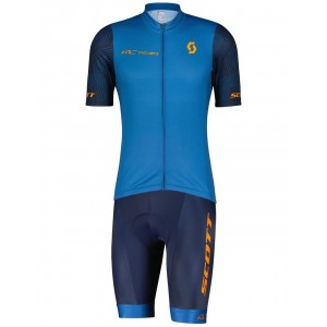 RC TEAM 10 Radtrikot kurzarm blau/orange
