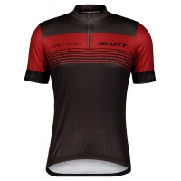 RC TEAM 20 Radtrikot kurzarm schwarz/weinrot