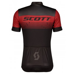 RC TEAM 20 Radtrikot kurzarm schwarz/weinrot