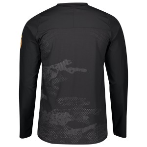 TRAIL TUNED Radtrikot MTB/Freeride langarm schwarz