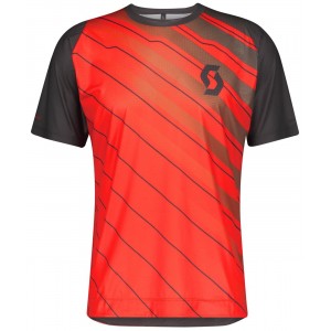 TRAIL VERTIC MTB Trikot kurzarm rot/dunkelgrau