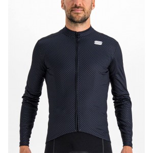 Checkmate Thermal Radtrikot langarm schwarz/blau