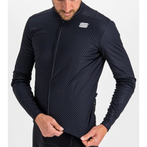 Checkmate Thermal Radtrikot langarm schwarz/blau