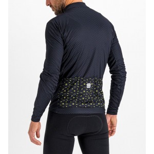 Checkmate Thermal Radtrikot langarm schwarz/blau