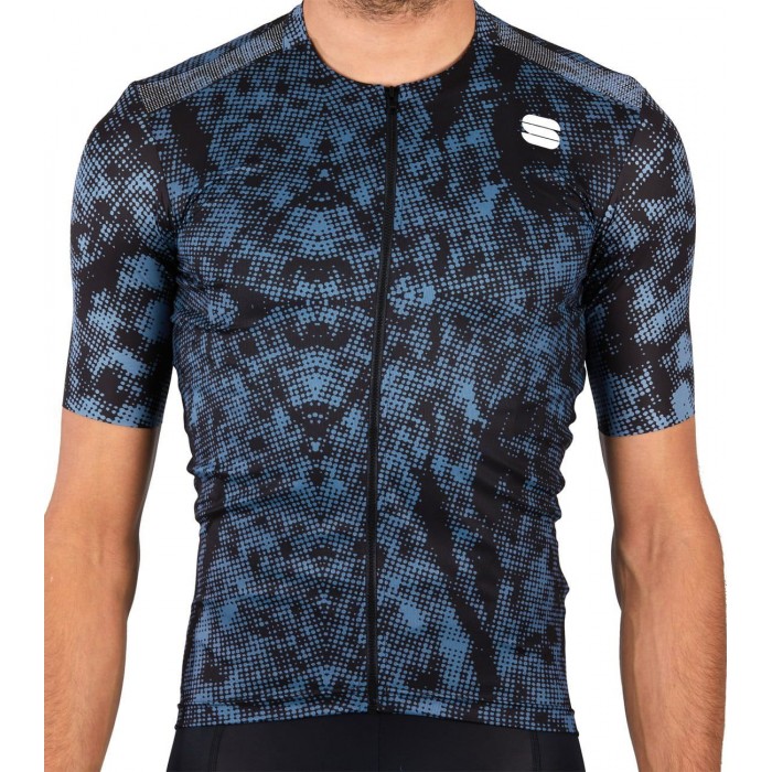 ESCAPE SUPERGIARA Radtrikot kurzarm schwarz/blau