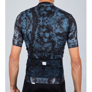 ESCAPE SUPERGIARA Radtrikot kurzarm schwarz/blau ESCAPE SUPERGIARA Radtrikot kurzarm schwarz/blau