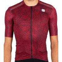 ESCAPE SUPERGIARA Radtrikot kurzarm weinrot