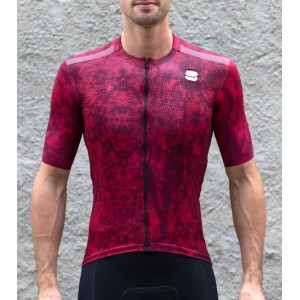 ESCAPE SUPERGIARA Radtrikot kurzarm weinrot