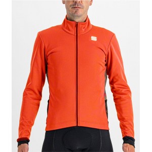 NEO SOFTSHELL Fahrrad Winterjacke rot/schwarz