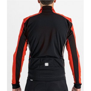 NEO SOFTSHELL Fahrrad Winterjacke rot/schwarz