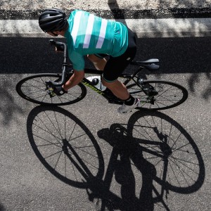 TEAM 2.0 RIBBON Radtrikot kurzarm grün/weiß