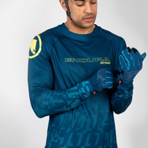 MT500 Print Tee LTD Radtrikot langarm MTB/Freeride blau MT500 Print Tee LTD Radtrikot langarm MTB/Freeride blau