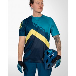 Singletrack Print Tee LTD Radtrikot kurzarm MTB/Freeride blau