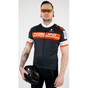 Übergröße KENTY Radtrikot kurzarm anthrazit/orange