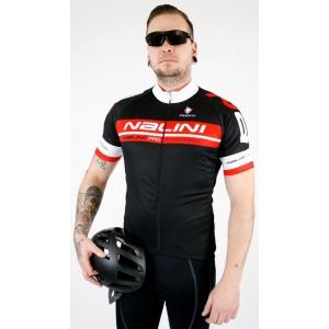 Übergröße KENTY Radtrikot kurzarm schwarz/rot