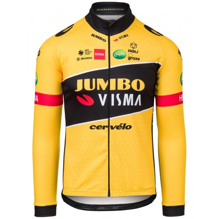TEAM JUMBO-VISMA 2022 Radtrikot langarm-Radsport-Profi-Team TEAM JUMBO-VISMA 2022 Radtrikot langarm-Radsport-Profi-Team