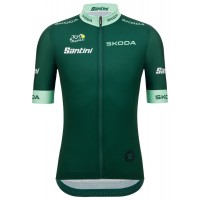 Tour de France 2023 grünes Trikot (maillot vert, bester Sprinter) Radtrikot kurzarm