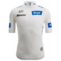 Tour de France 2023 weißes Trikot (maillot blanc, bester Jungprofi) Radtrikot kurzarm