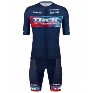 Trek Factory Racing XC 2023 Radtrikot kurzarm (langer Reißverschluss)-Radsport-Profi-Team