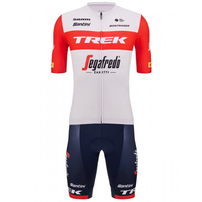 TREK-SEGAFREDO 2023 Set (Radtrikot+Trägerhose)-Radsport-Profi-Team