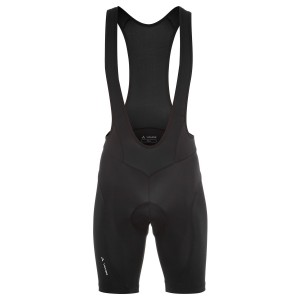 Men ACTIVE BIB PANTS Trägerhose kurz schwarz (black uni)