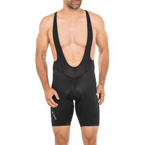 Men ACTIVE BIB PANTS Trägerhose kurz schwarz (black uni)