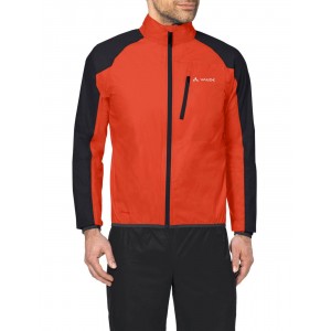 DROP JACKET III Fahrrad Regenjacke orange-rot/schwarz