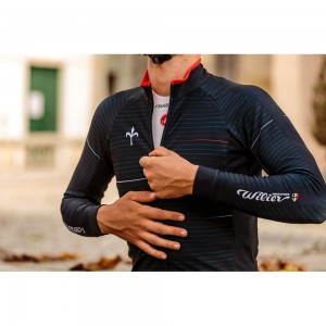 CAIVO Radtrikot langarm dunkelblau CAIVO Radtrikot langarm dunkelblau