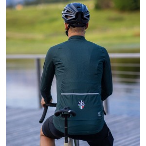 SPARTAN Windschutz Radtrikot langarm grün SPARTAN Windschutz Radtrikot langarm grün