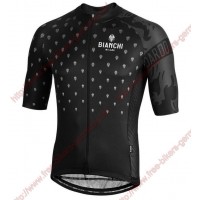 Profiteams BIANCHI MILANO Savignano Black Trikot Kurzarm Outlet Radtrikot Kaufen