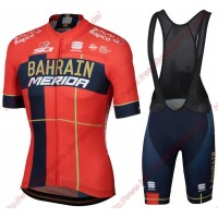Profiteams Team Bahrain Merida 2019 Radbekleidung Satz Trikot Kurzarm+Trägerhosen Se Radtrikot Kaufen