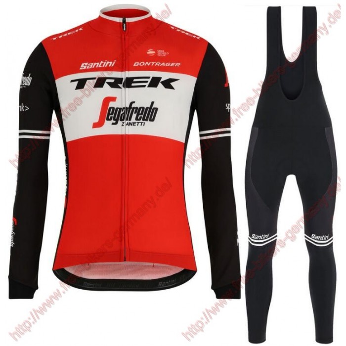 Profiteams Trek Segafredo 2019 rot Radsport Fahrradbekleidung Trikot Langarm+Lang Tr Radtrikot Kaufen