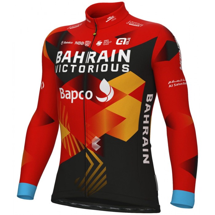 Bahrain Victorious 2023 Radtrikot langarm-ALE Radsport-Profi-Team Radtrikot Kaufen